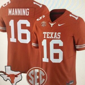 Arch Manning Stitched Jersey Vapor Orange❤️